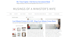 Desktop Screenshot of musingsofaministerswife.com