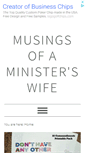 Mobile Screenshot of musingsofaministerswife.com