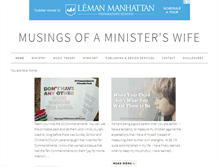 Tablet Screenshot of musingsofaministerswife.com